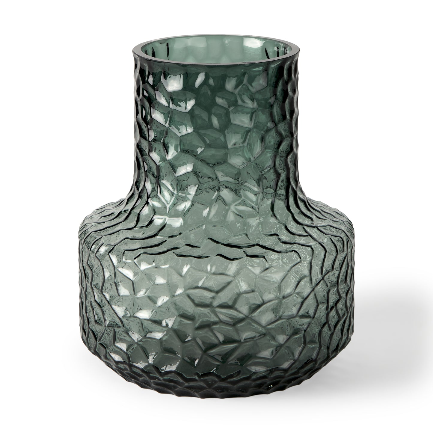Jolene 7" Green Waterglass Glass Vase - Magnolia Lane co. Home + Garden + Gift