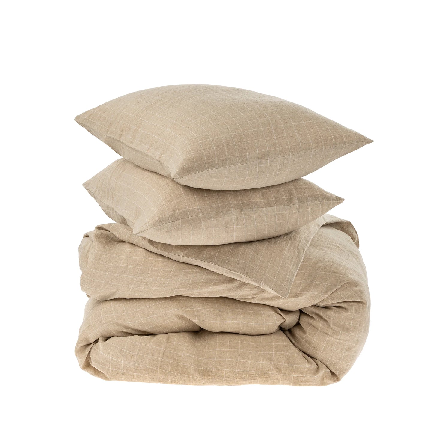 Linen Check Queen Duvet Set | two styles - Magnolia Lane co. Home + Garden + Gift