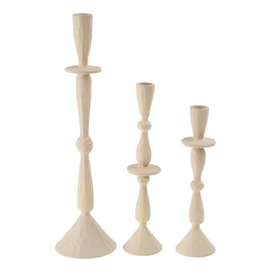 Imani Candle Holder | Ivory - Magnolia Lane co. Home + Garden + Gift