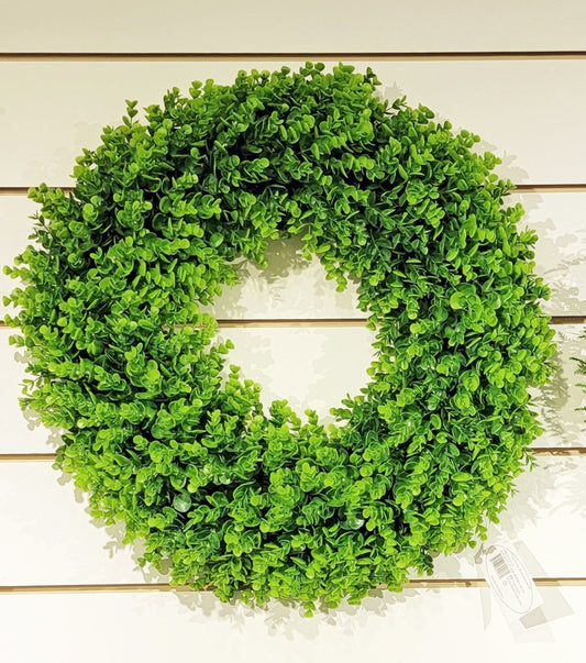Faux Boxwood Wreath Outdoor | Indoor - Still Stems Home & Garden