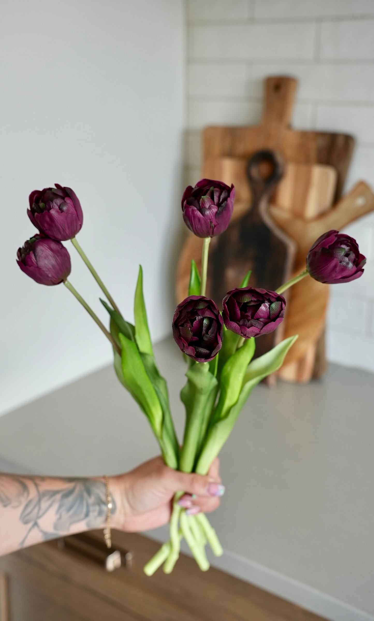 Real Touch Open Tulips