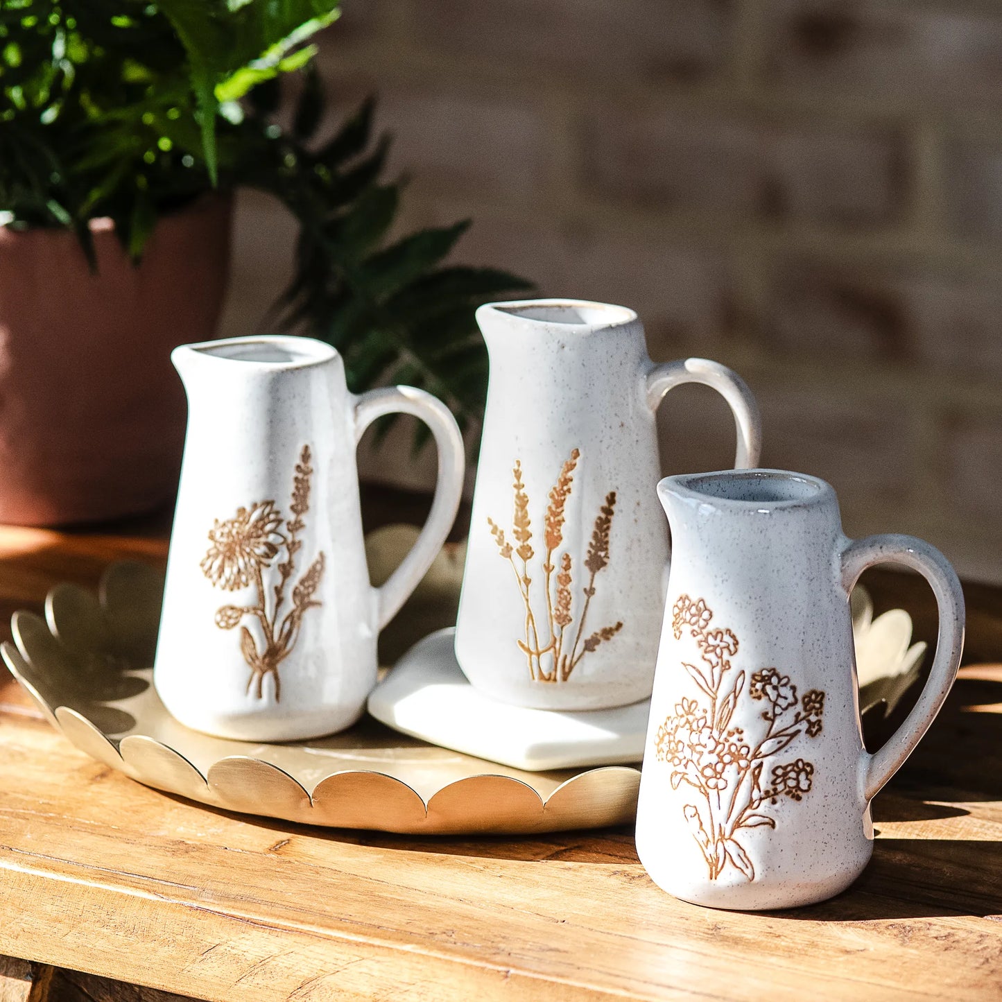 Floral Mini Pitchers - Magnolia Lane co. Home + Garden + Gift