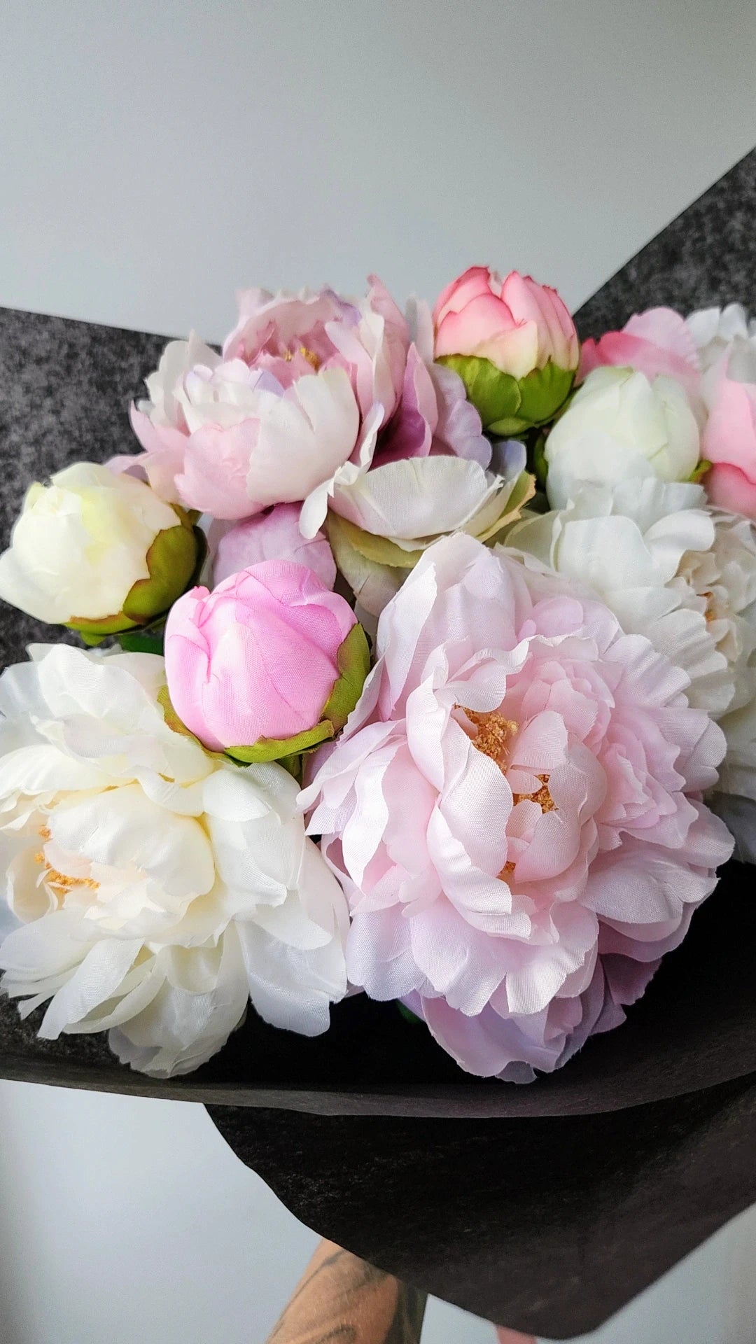 Faux Spring Peony Bouquet