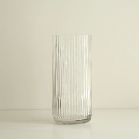 Ridged Pillar Glass Vase - Still Stems Home & Garden