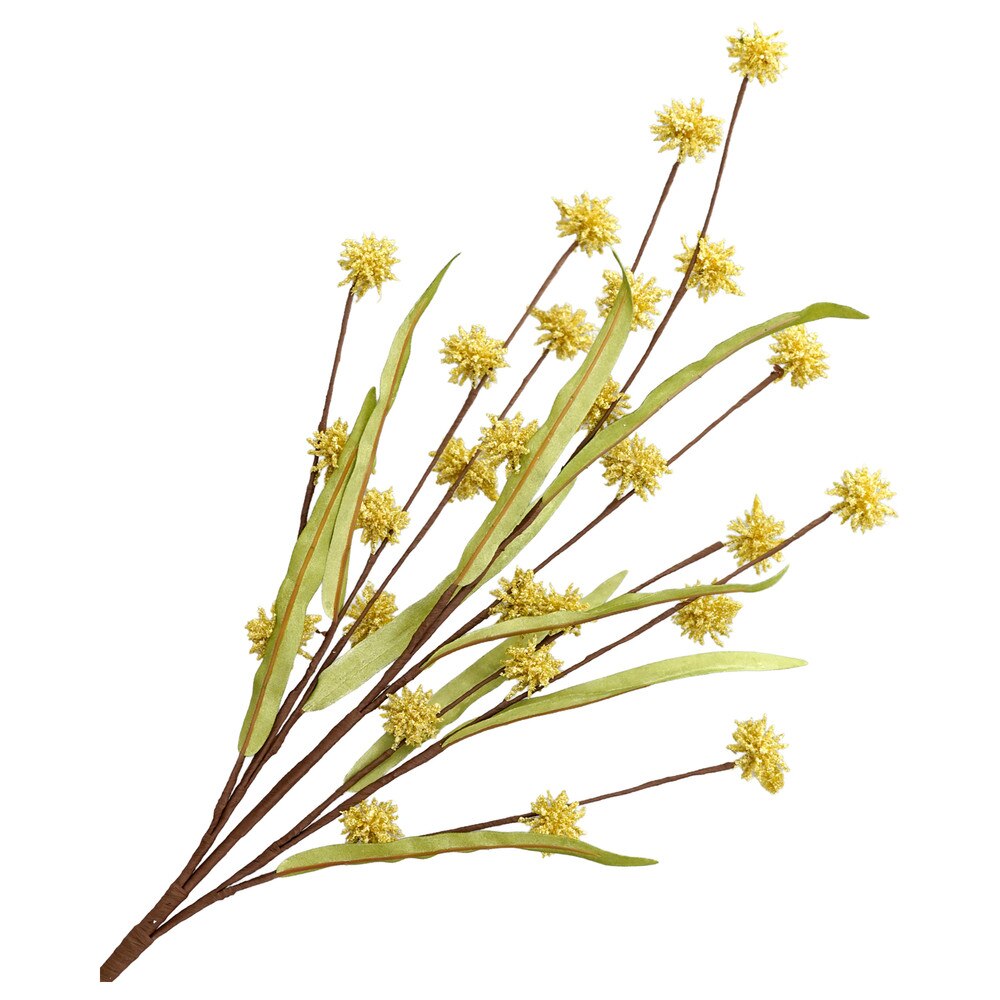 Wildflower Spray Pod - Light Yellow - 29.5"