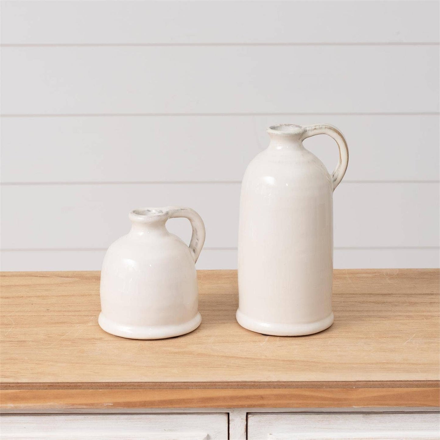 White Ceramic Jug - Magnolia Lane co. Home + Garden + Gift
