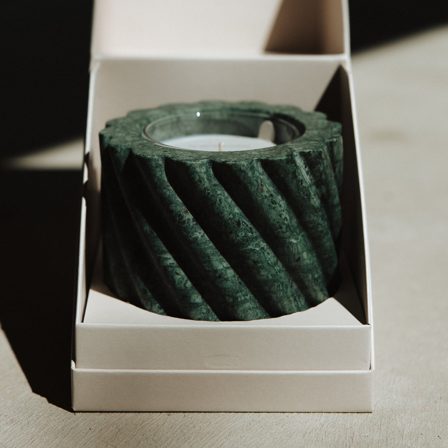 Emerald Green Marble Roped Vessel - Magnolia Lane co. Home + Garden + Gift
