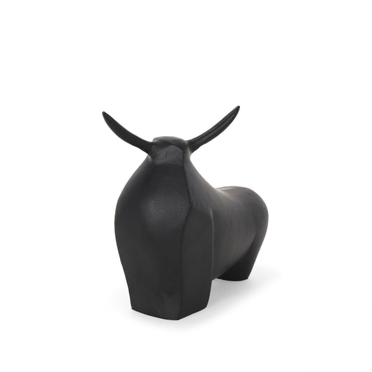 Radu Small Matte Black Metal Bull Decorative Object - Magnolia Lane co. Home + Garden + Gift