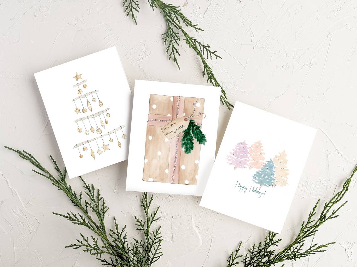 Minimalist Christmas Holiday Greeting Card - Magnolia Lane co. Home + Garden + Gift