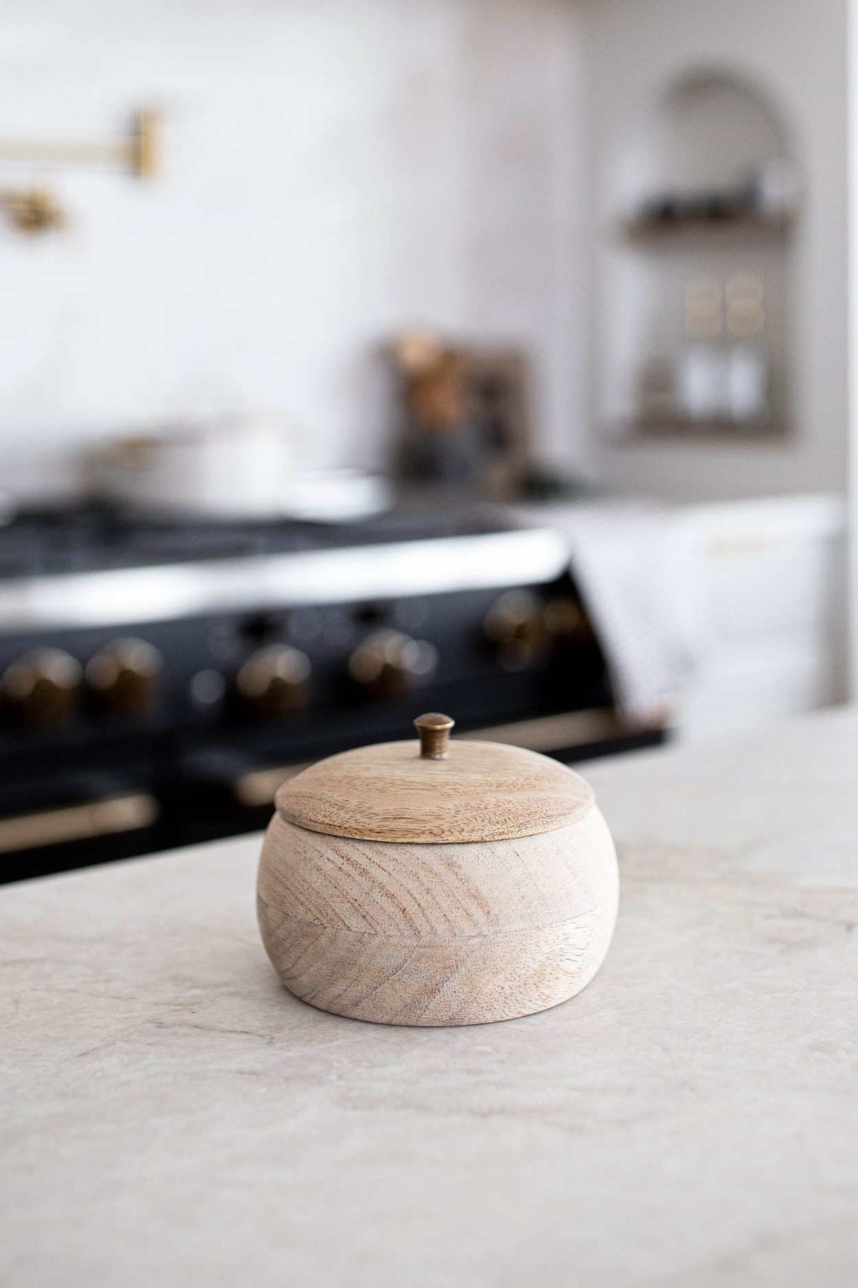 Handmade Mango Wood Jar - Magnolia Lane co. Home + Garden + Gift