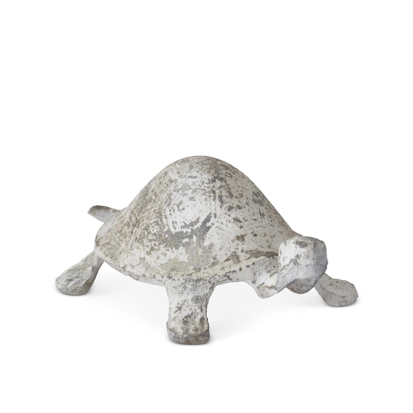 8.5 Inch Weathered White Metal Turtle - Magnolia Lane co. Home + Garden + Gift