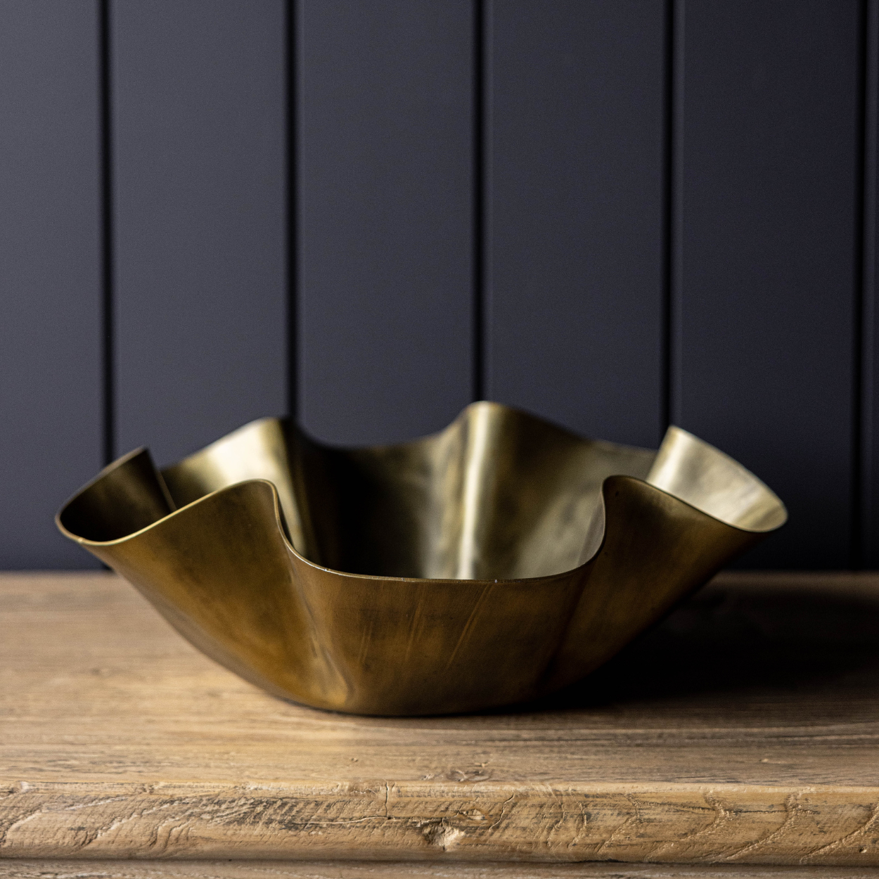 Oversized Aluminum Wavy Bowl - Magnolia Lane co. Home + Garden + Gift