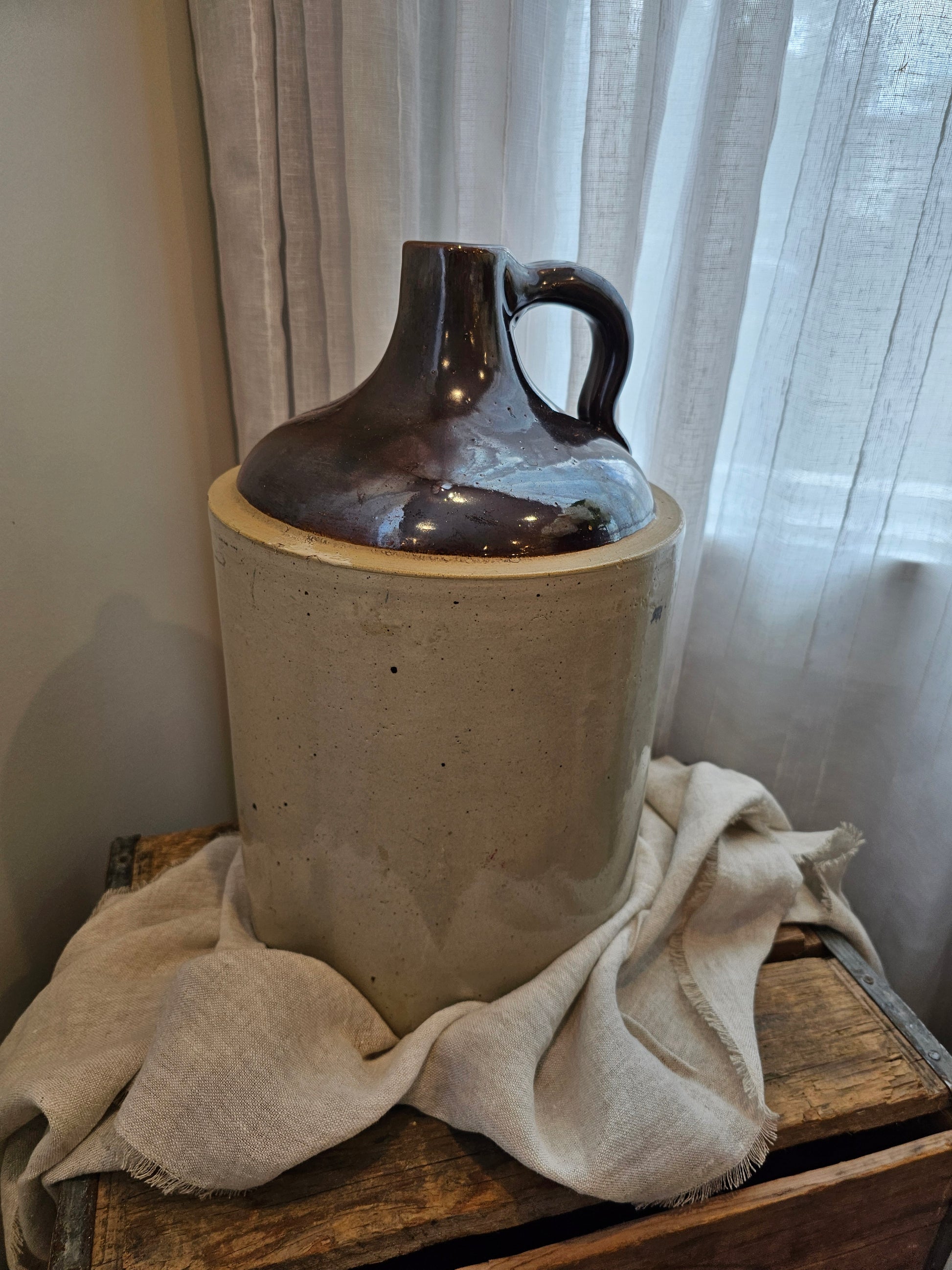 Large Brown Stoneware Jug - Magnolia Lane co. Home + Garden + Gift