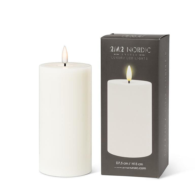 Luxlite Flameless Candles| Sand - Magnolia Lane co. Home + Garden + Gift