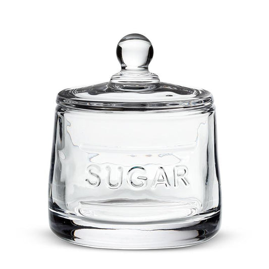 Classic Text Sugar Pot w/Lid-4"H(10oz) - Magnolia Lane co. Home + Garden + Gift