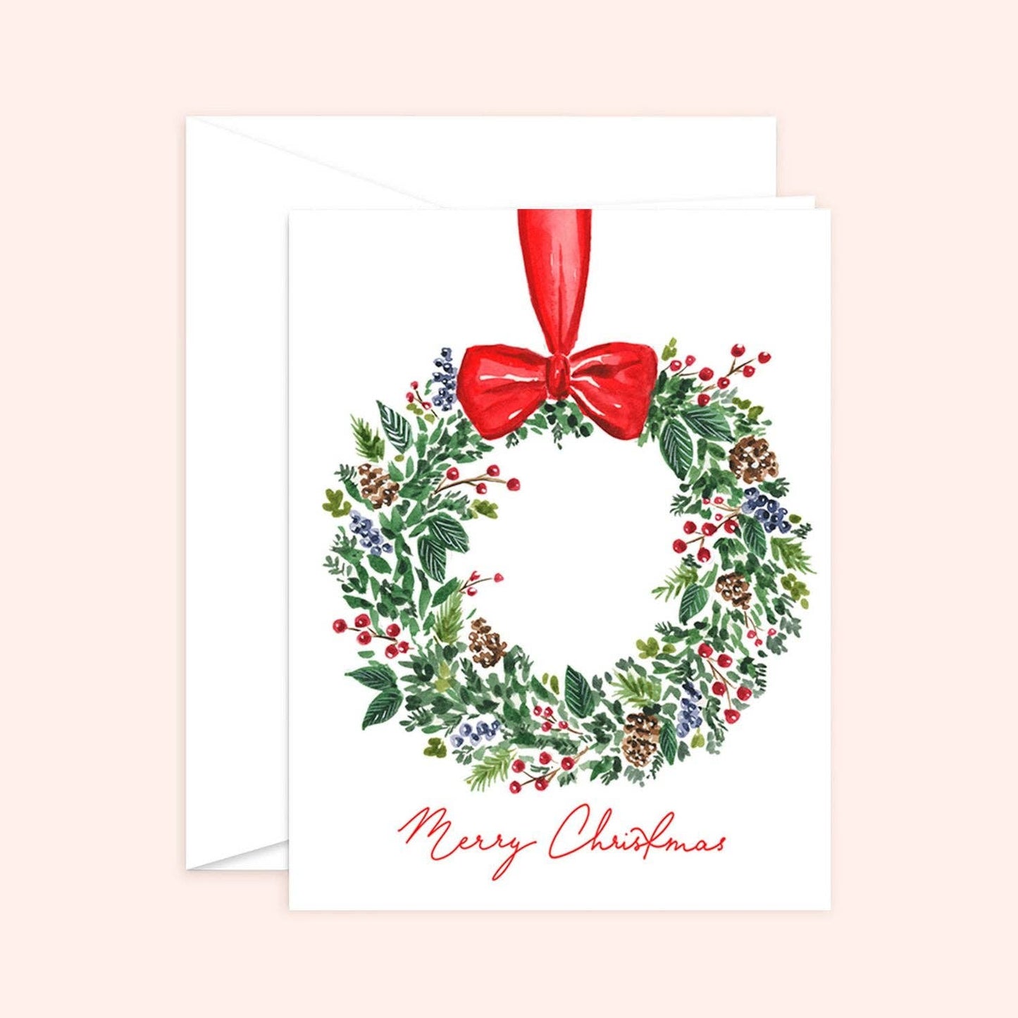 Christmas Berry Wreath Card - Magnolia Lane co. Home + Garden + Gift