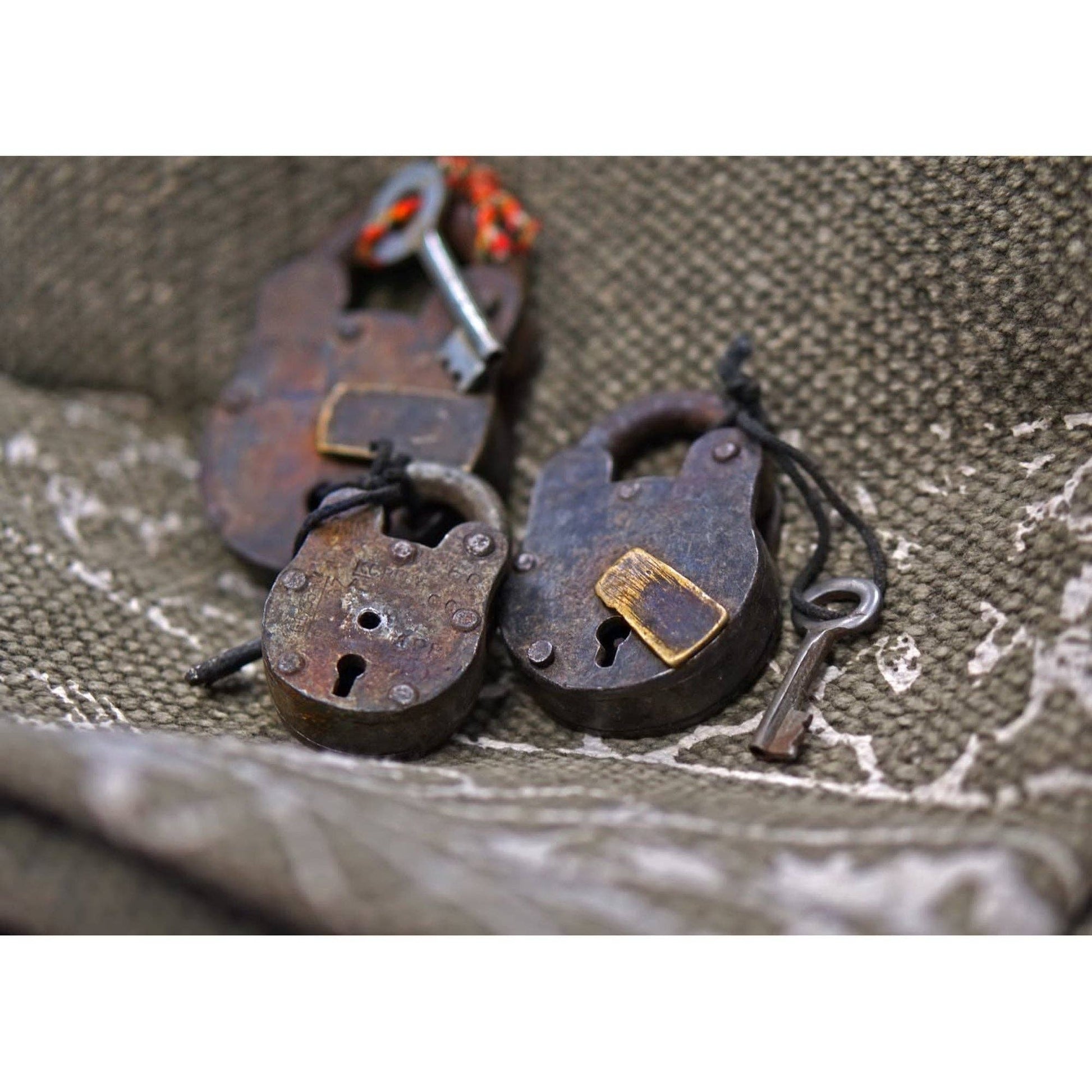 Old Original Iron Padlocks, Rustic Finish - Magnolia Lane co. Home + Garden + Gift