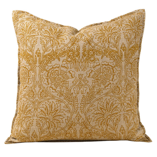 24x24 Floria Linen Pillow, Sunflower - Magnolia Lane co. Home + Garden + Gift