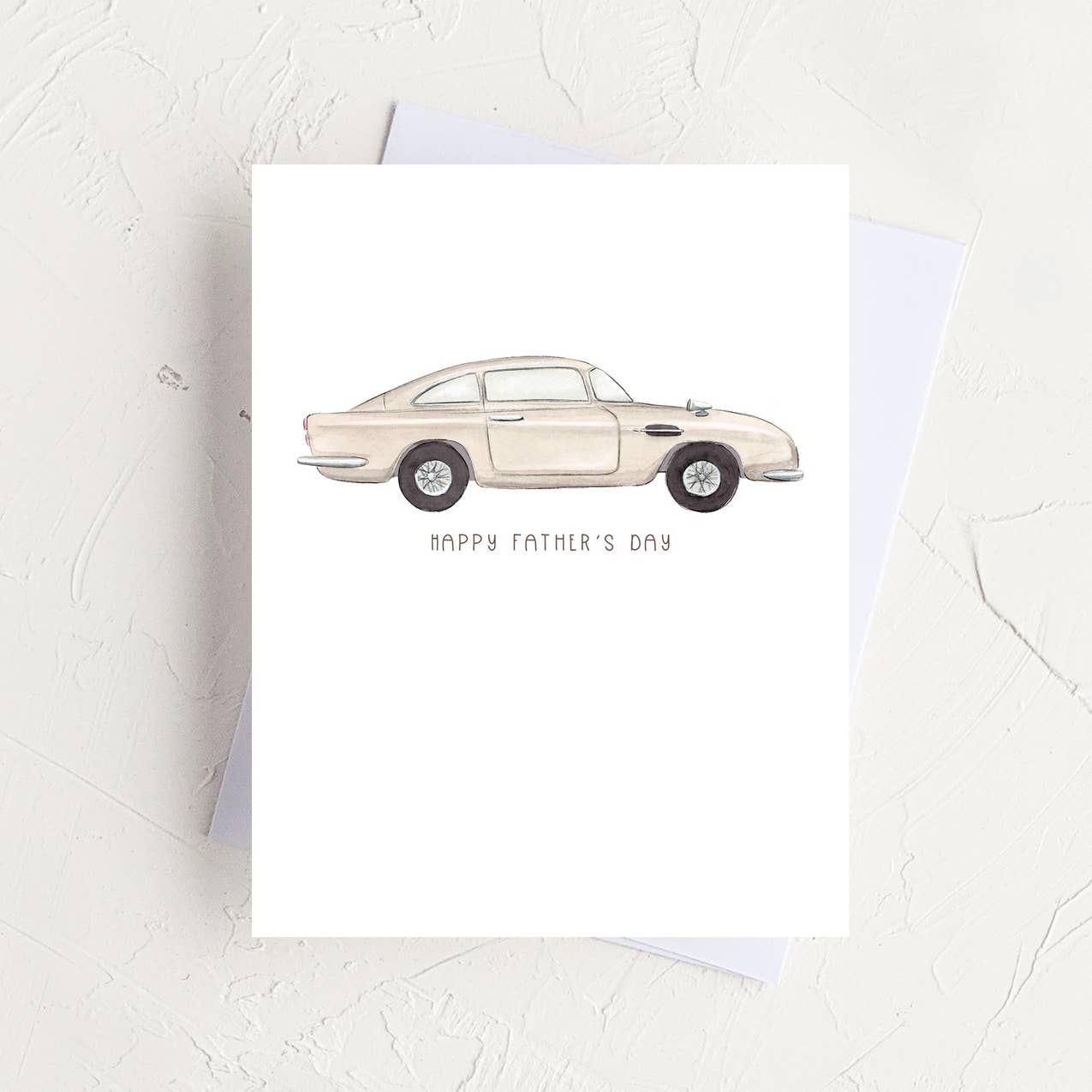 Vintage Aston Car - Father's Day Greeting Card