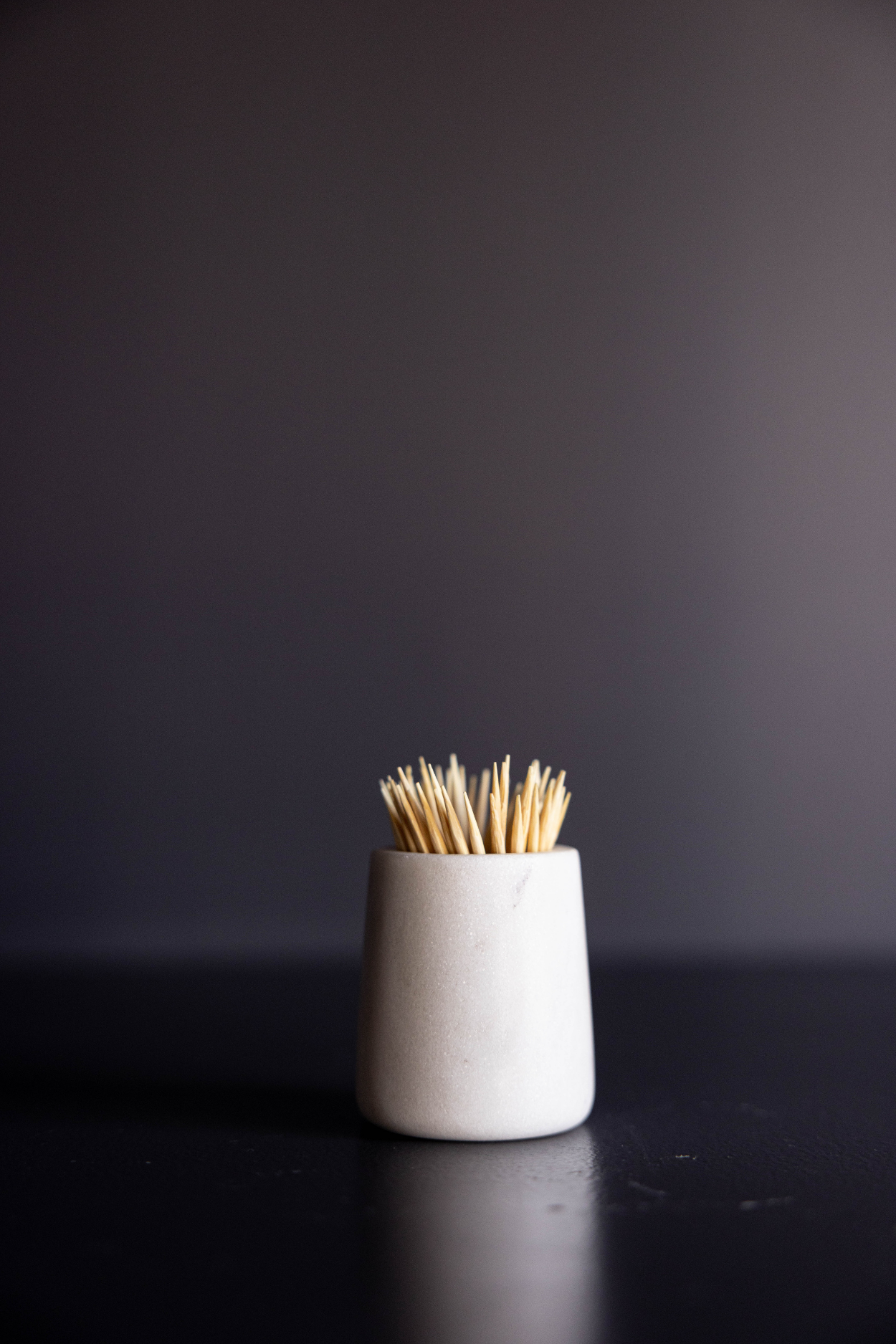White Marble Toothpick Holder - Magnolia Lane co. Home + Garden + Gift