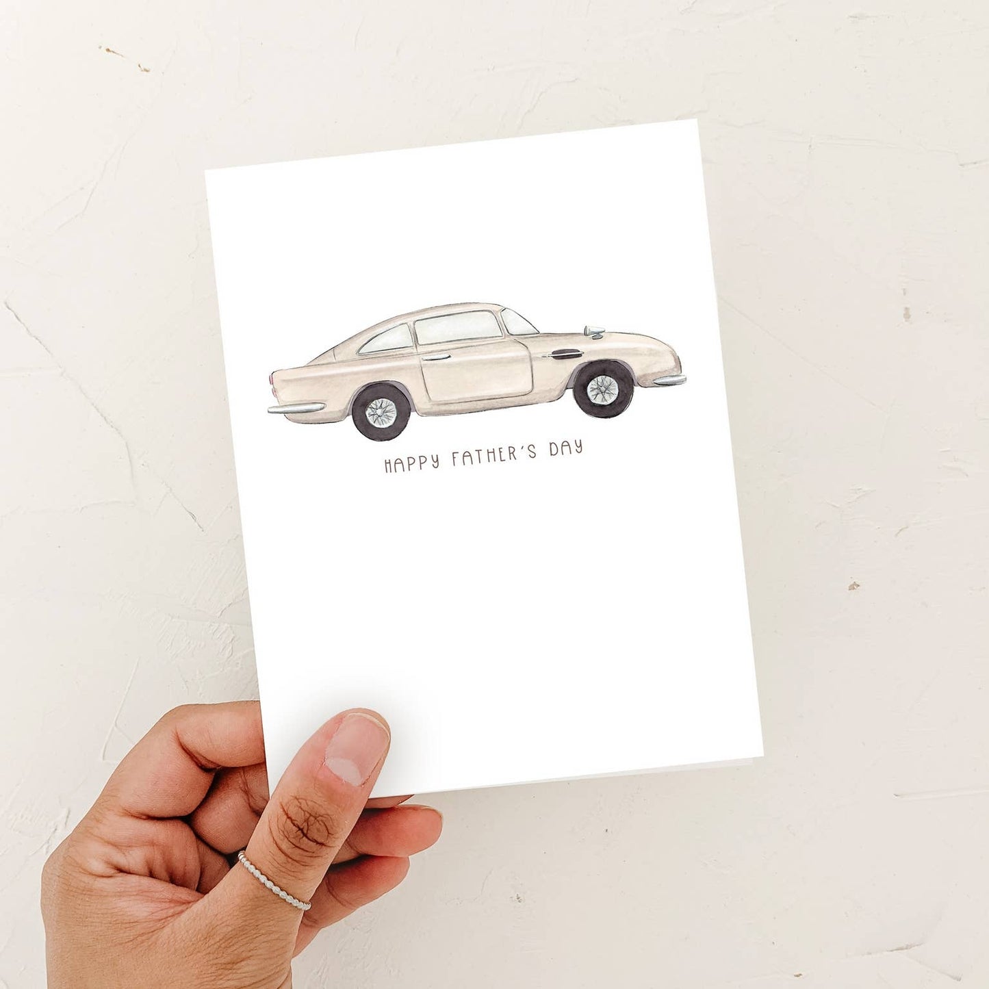 Vintage Aston Car - Father's Day Greeting Card