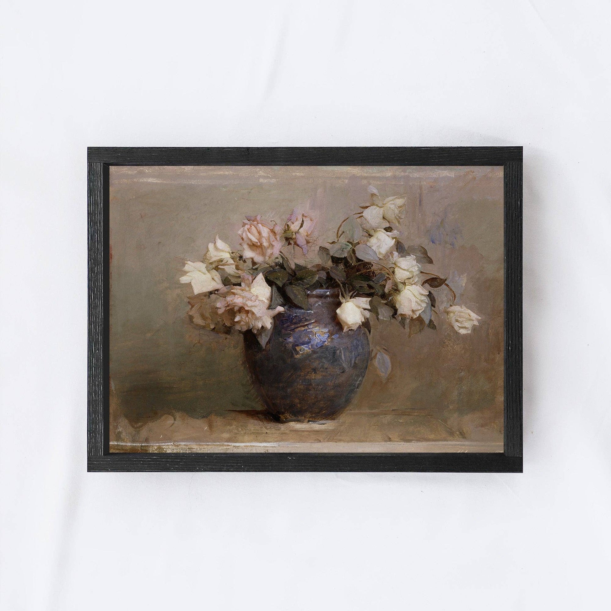 Vintage Framed Print | Dusty Roses Painting A50 - Magnolia Lane co. Home + Garden + Gift
