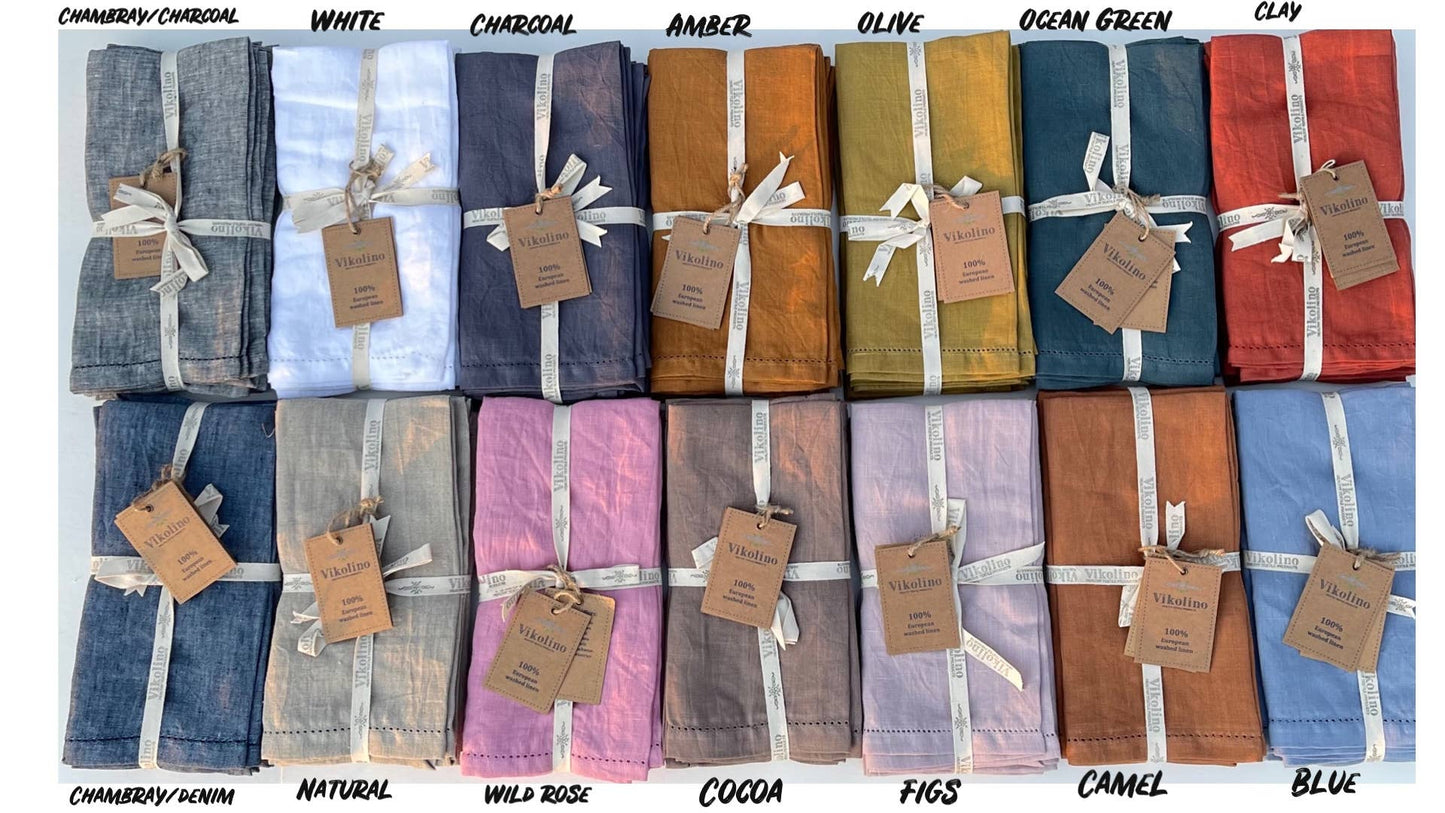 Linen Kitchen Towel - Magnolia Lane co. Home + Garden + Gift