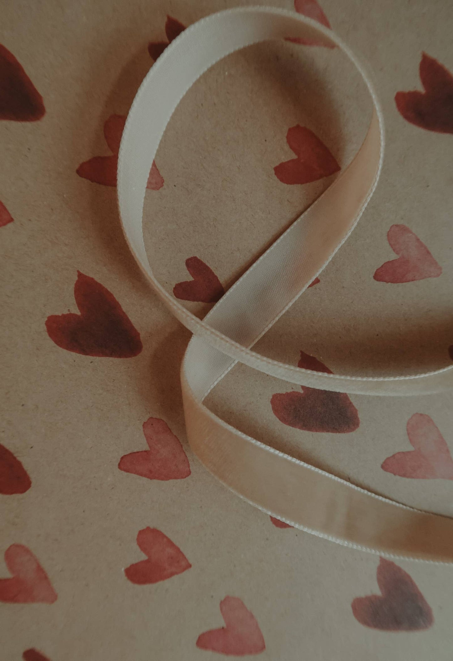 Velvet ribbon BEIGE length 2,5m/width 16mm - Magnolia Lane co. Home + Garden + Gift