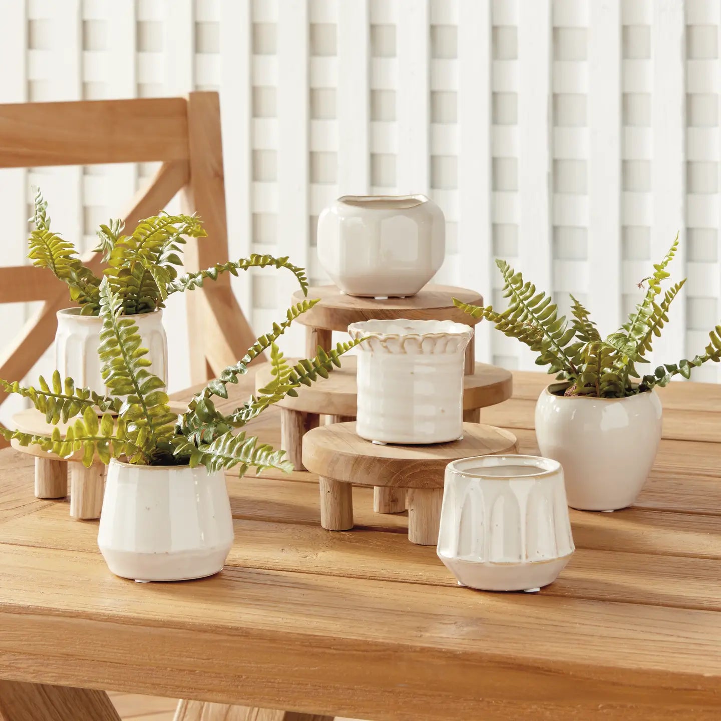 Dezie Mini Pots - Cream | Assorted styles - Magnolia Lane co. Home + Garden + Gift