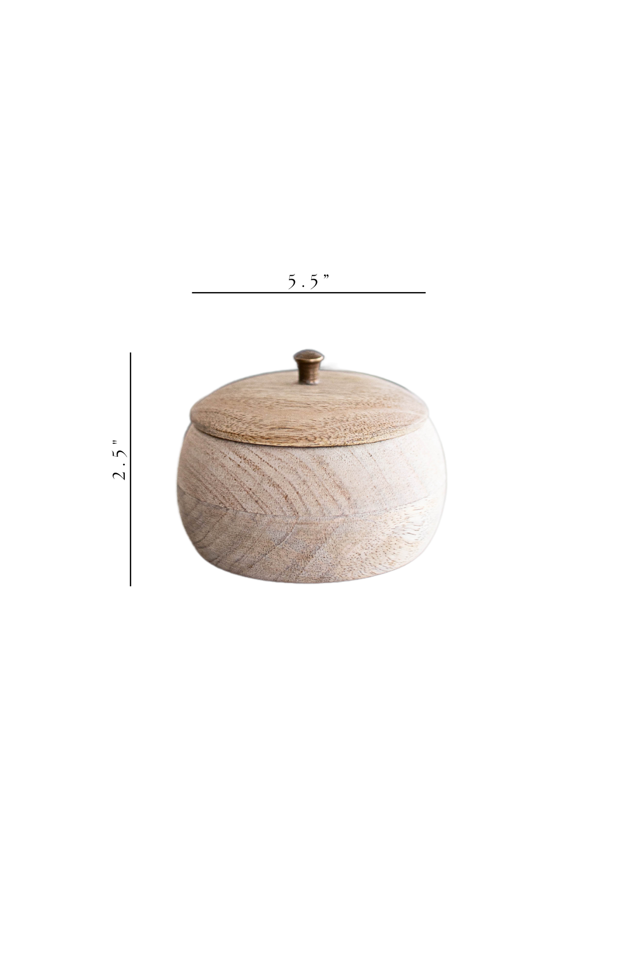 Handmade Mango Wood Jar - Magnolia Lane co. Home + Garden + Gift
