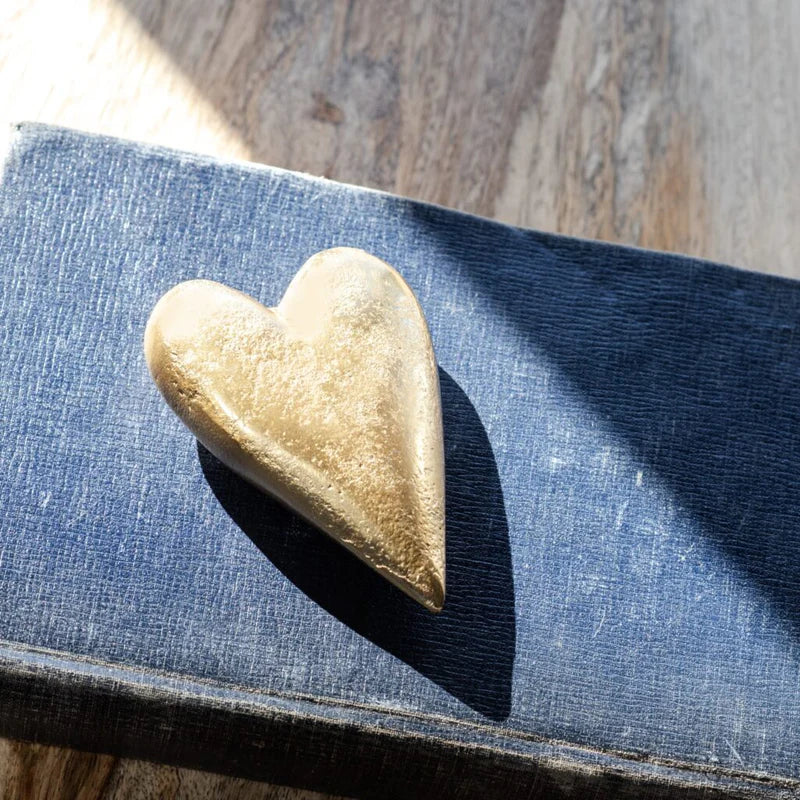 3" GOLD HEART ACCENT