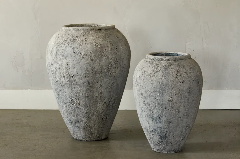 Greco - Antique cream vases/ pots | Multi Sizes - Magnolia Lane co. Home + Garden + Gift