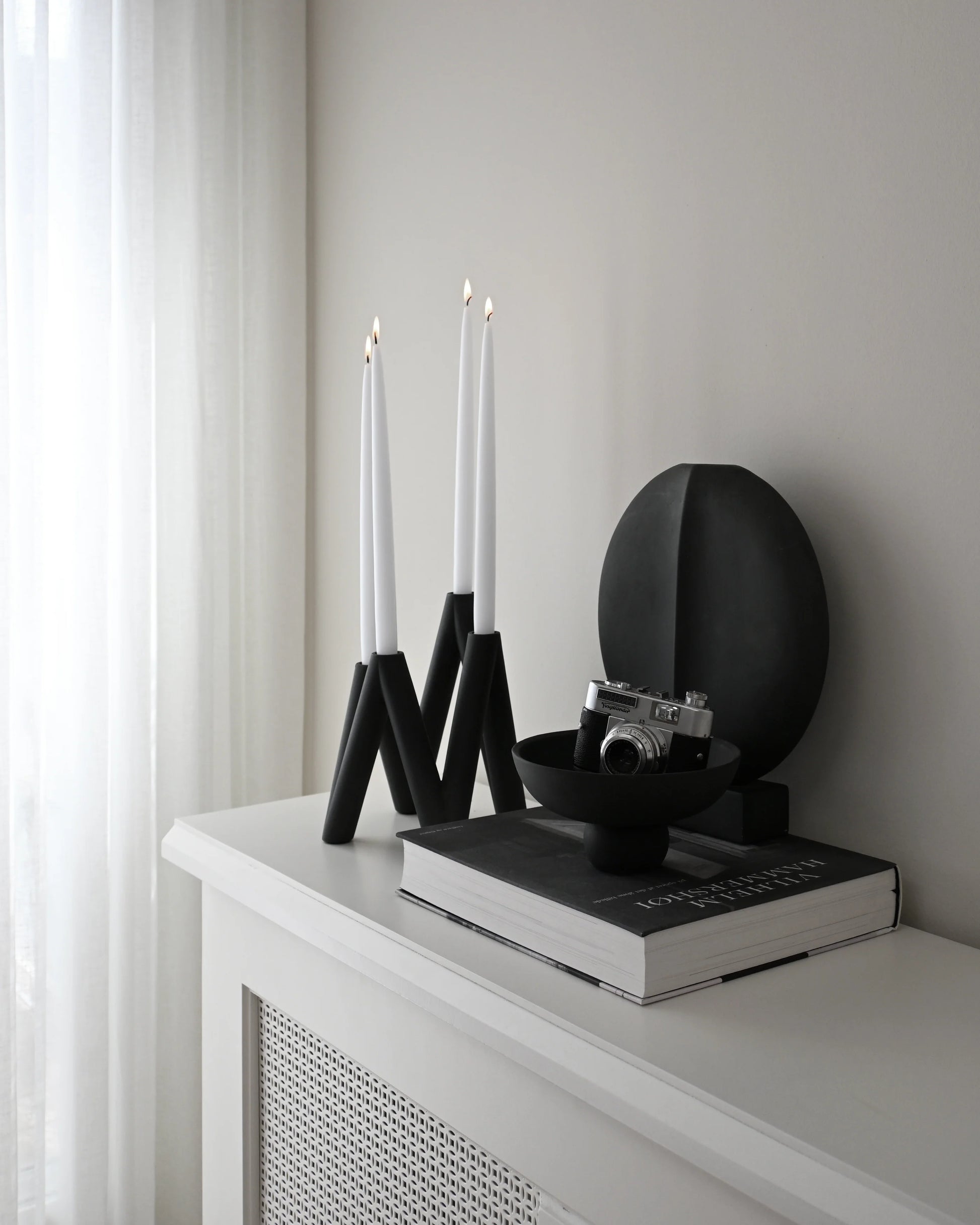 W Candleholder | 2 Colours - Magnolia Lane co. Home + Garden + Gift