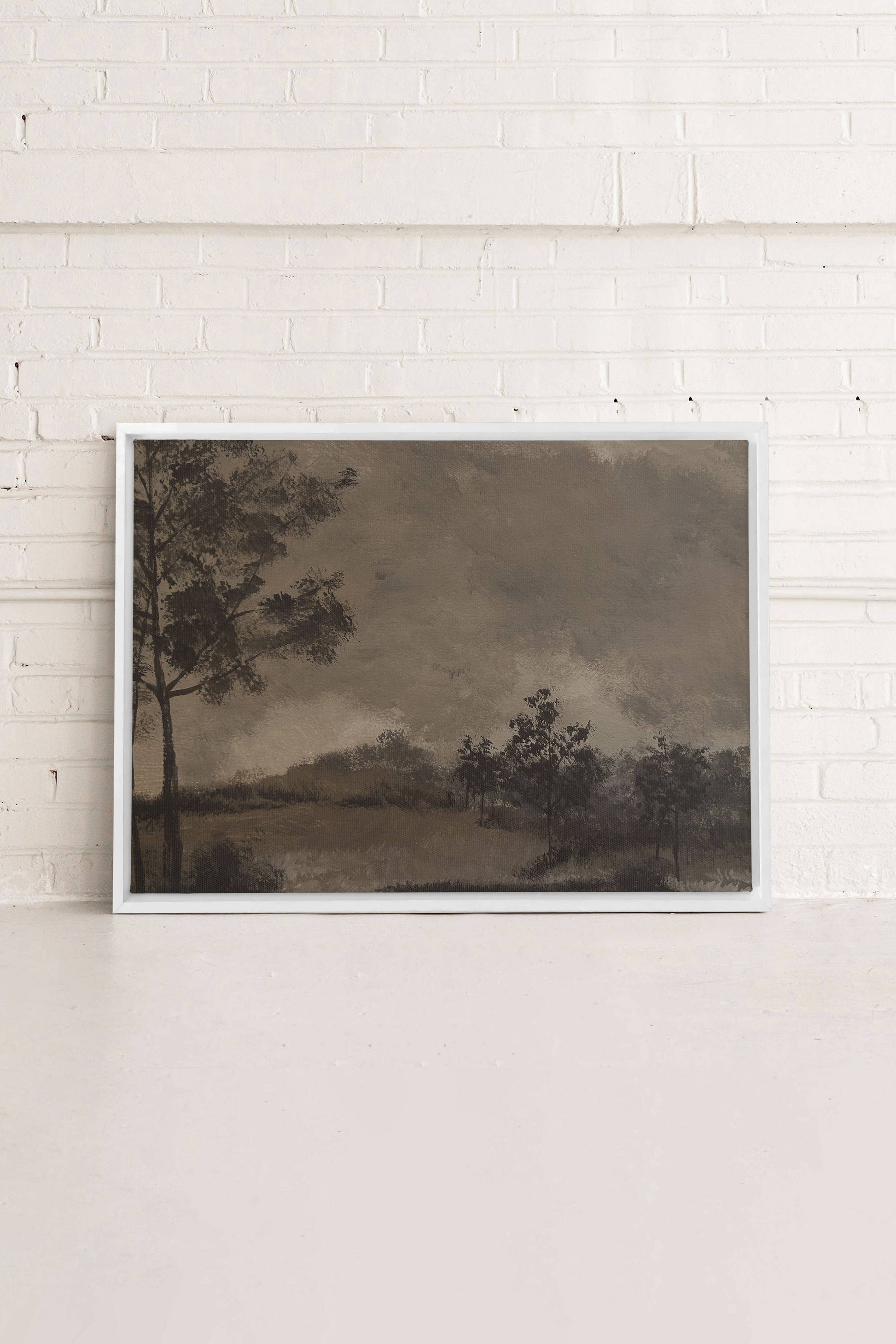 HAZY WOODS, canvas wall art print - Magnolia Lane co. Home + Garden + Gift