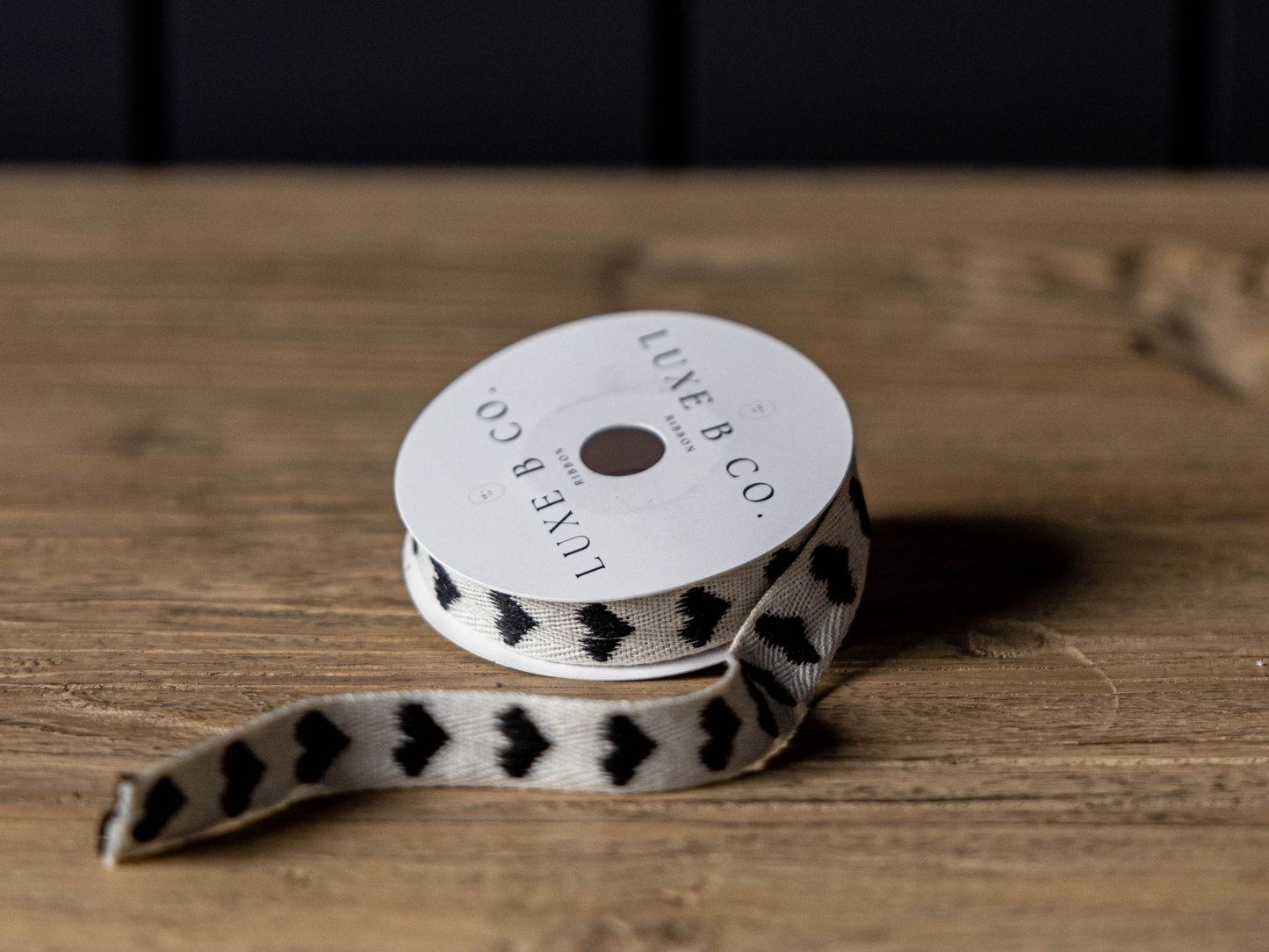 Hearts Black Ribbon Holiday Decor - Magnolia Lane co. Home + Garden + Gift