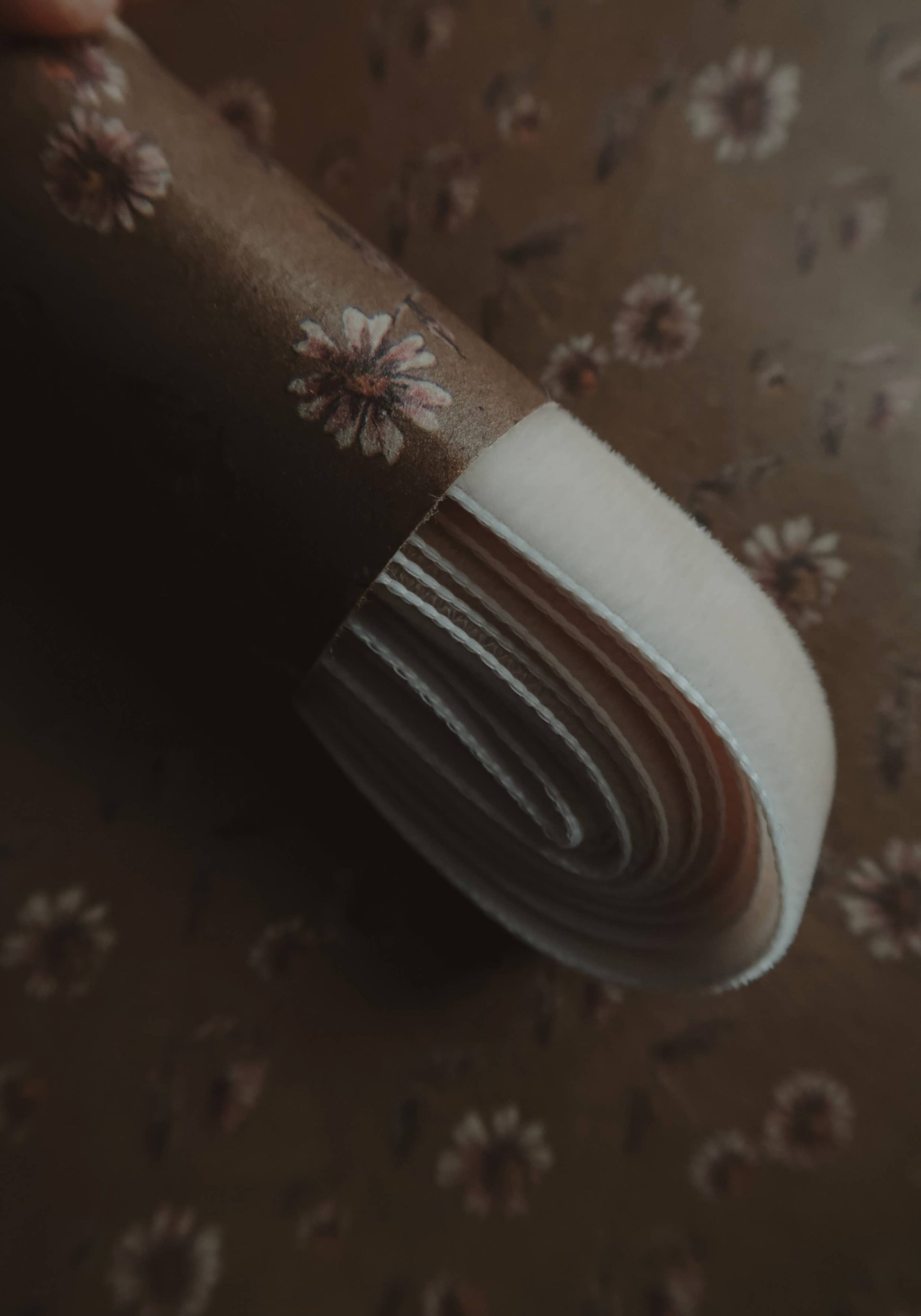 Velvet ribbon BEIGE length 2,5m/width 16mm - Magnolia Lane co. Home + Garden + Gift