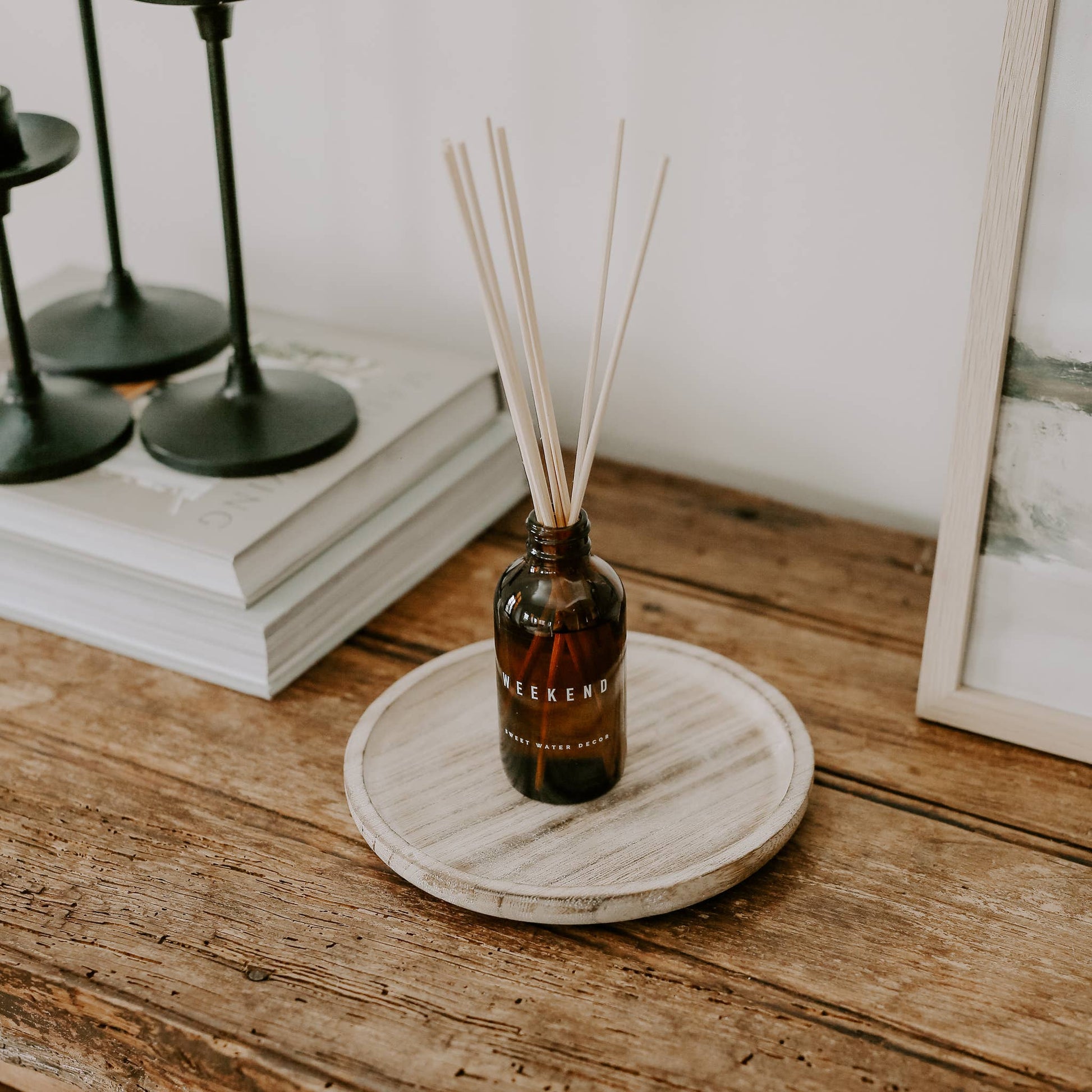 Rustic Round Wood Tray - Home Decor & Gifts - Magnolia Lane co. Home + Garden + Gift