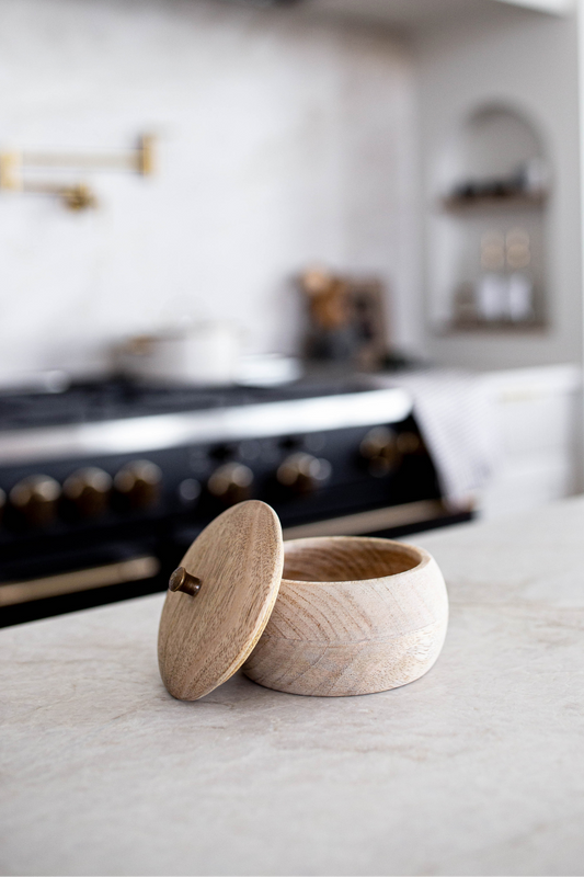 Handmade Mango Wood Jar - Magnolia Lane co. Home + Garden + Gift