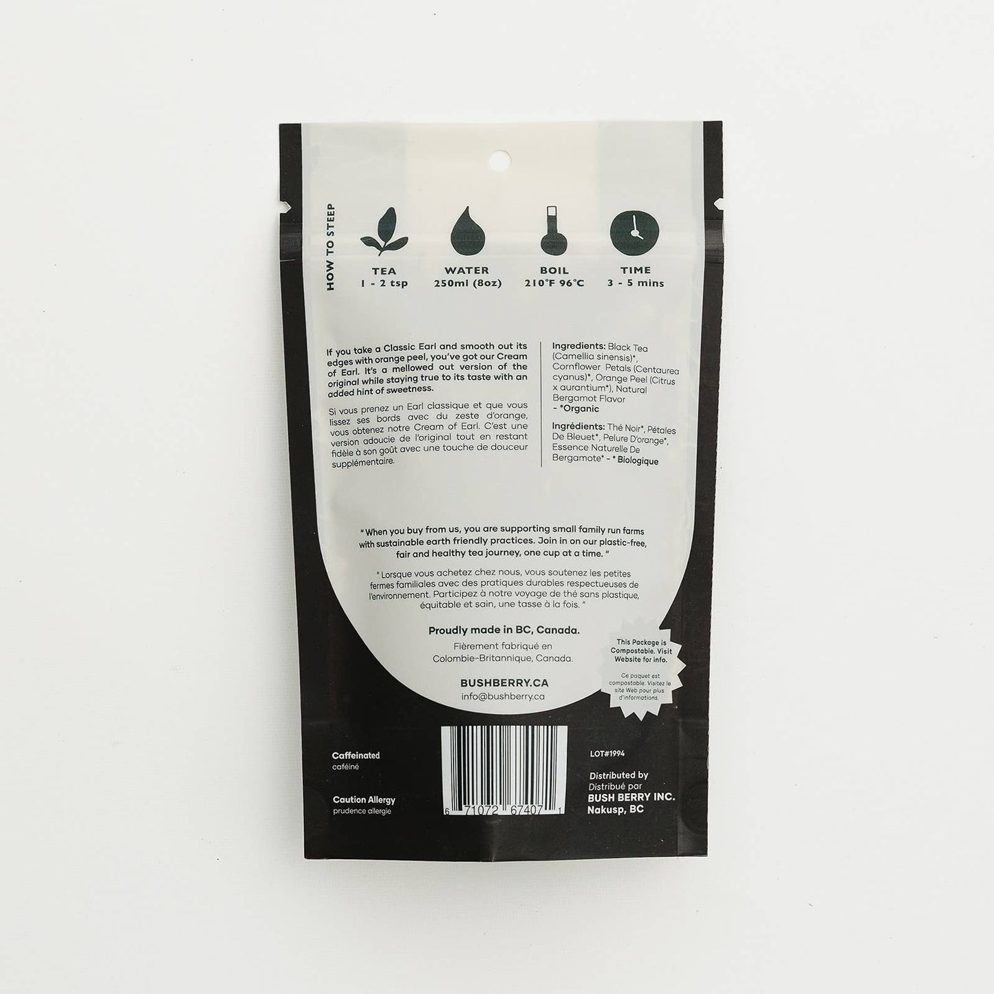 Organic Creamy Earl Grey Loose Leaf Tea - Magnolia Lane co. Home + Garden + Gift