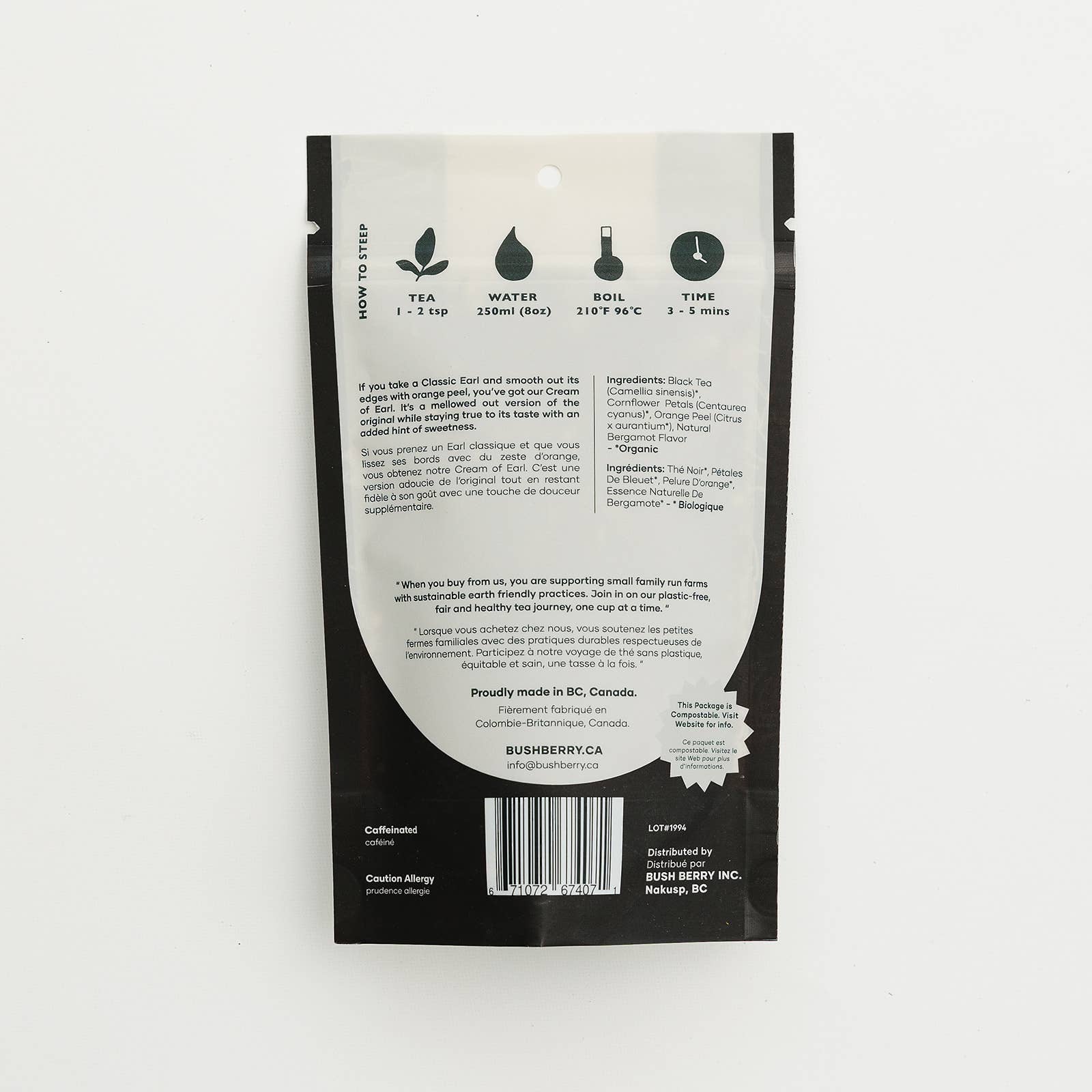 Organic Creamy Earl Grey Loose Leaf Tea - Magnolia Lane co. Home + Garden + Gift