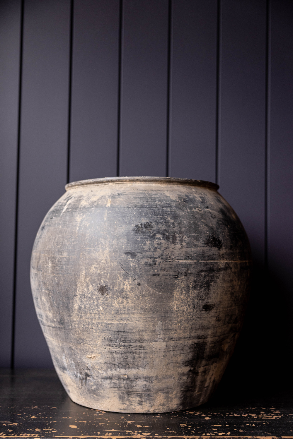 Atelier Black Vintage Olive Tree Pot Vase - Magnolia Lane co. Home + Garden + Gift