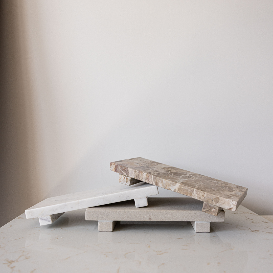 Beige Sandstone Trivet Riser - Magnolia Lane co. Home + Garden + Gift