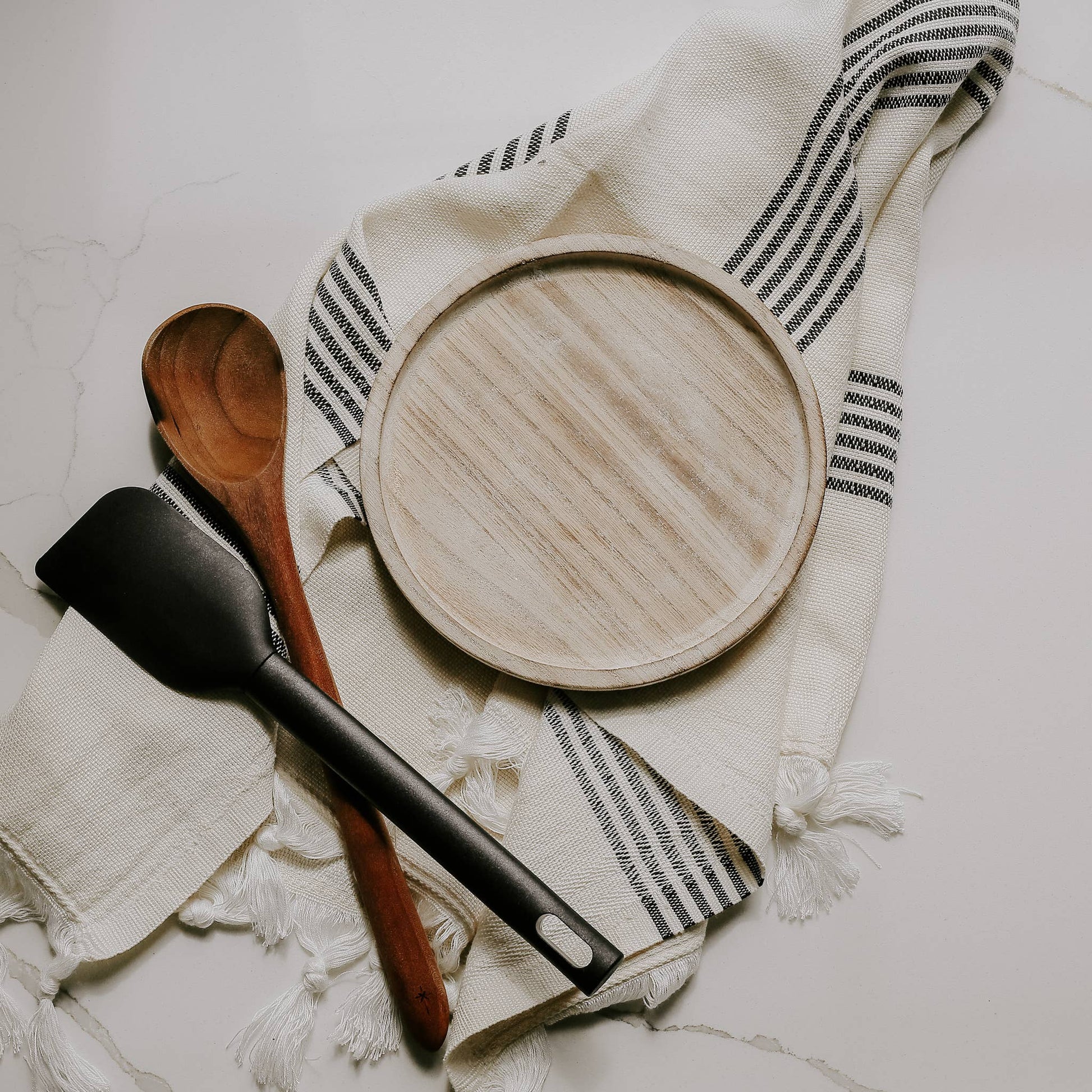 Rustic Round Wood Tray - Home Decor & Gifts - Magnolia Lane co. Home + Garden + Gift