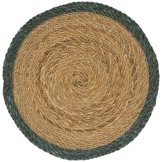 Blue Border Seagrass Placemat Set/4 - Magnolia Lane co. Home + Garden + Gift